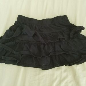 Epic Threads Little Girls Black 3-Tier Skort Size 5 Ruffle Skirt Shorts
